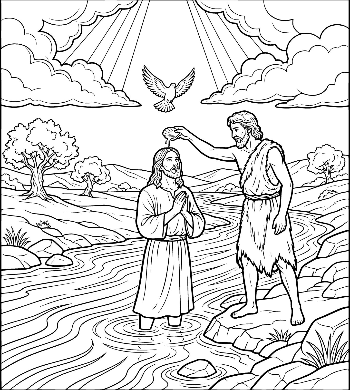 Original Illustration — Jesus Christ: the Coloring Book