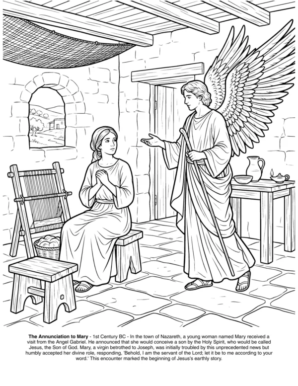 Jesus Christ — preview (en) Page 5 of the Jesus Christ coloring book