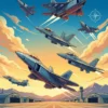 Jet Fighters coloring book back cover
