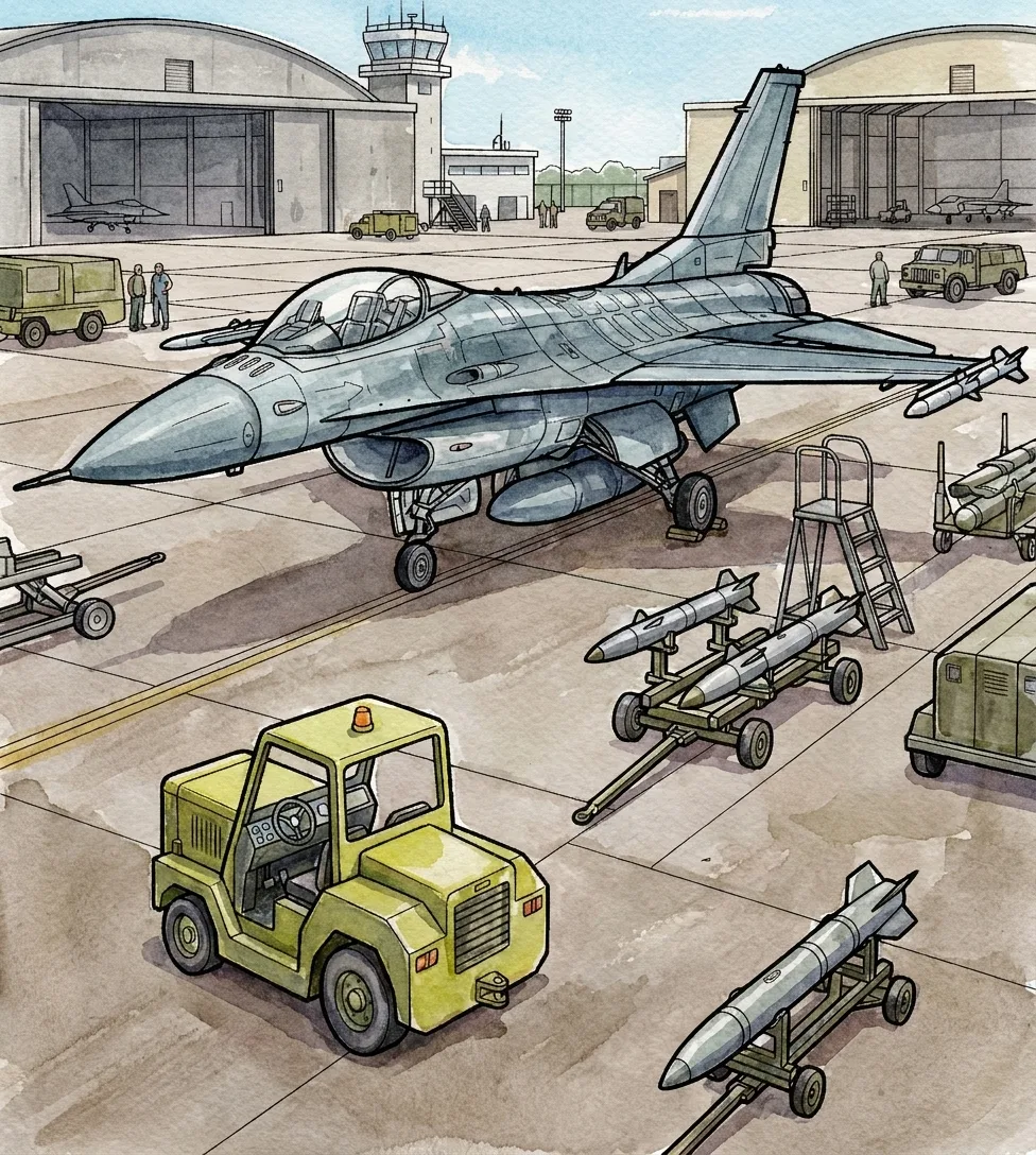 Watercolor Painting — Jet Fighters: the Coloring Book