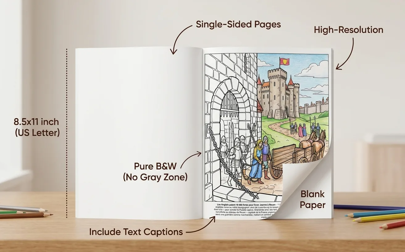Joan of Arc: the Coloring Book — Printed Paperback