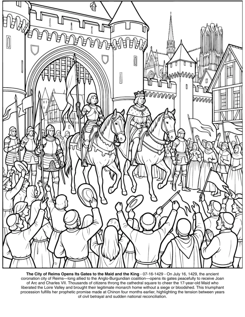 Joan of Arc: the Coloring Book coloring page preview
