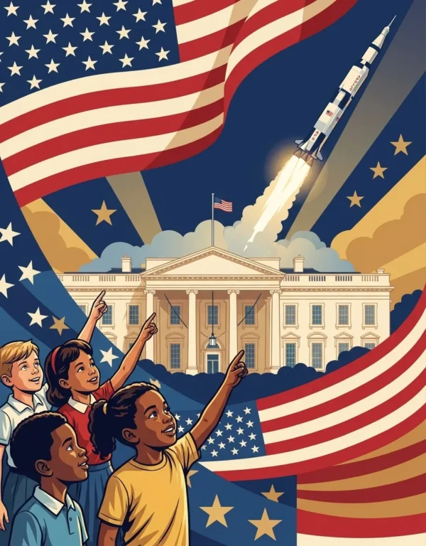John F. Kennedy — back cover (en) John F. Kennedy coloring book back cover