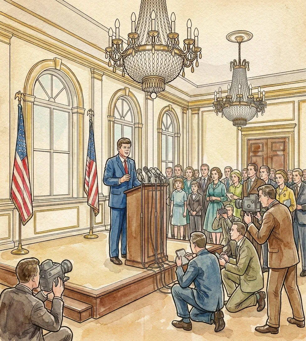 Watercolor Painting — John F. Kennedy: the Coloring Book