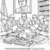 John F. Kennedy — preview (en) Page 30 of the John F. Kennedy coloring book