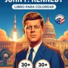 Portada del libro de colorear John Kennedy