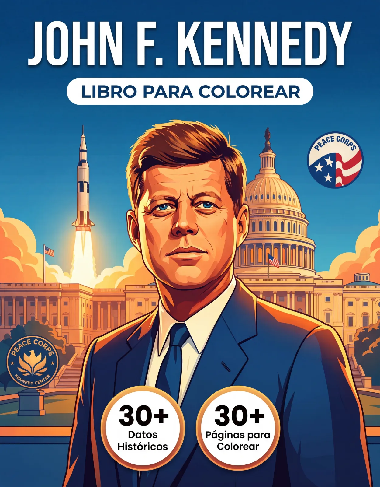 John Kennedy: el Libro de Colorear