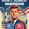 Couverture du livre de coloriage John Kennedy