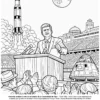 Pagina 20 del libro de colorear John Kennedy