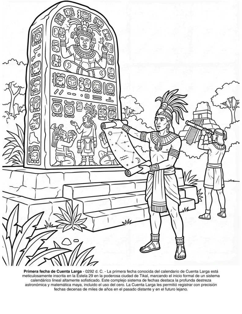 La Civilizacion Maya: el Libro de Colorear coloring page preview