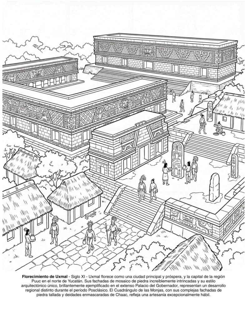 La Civilizacion Maya: el Libro de Colorear coloring page preview