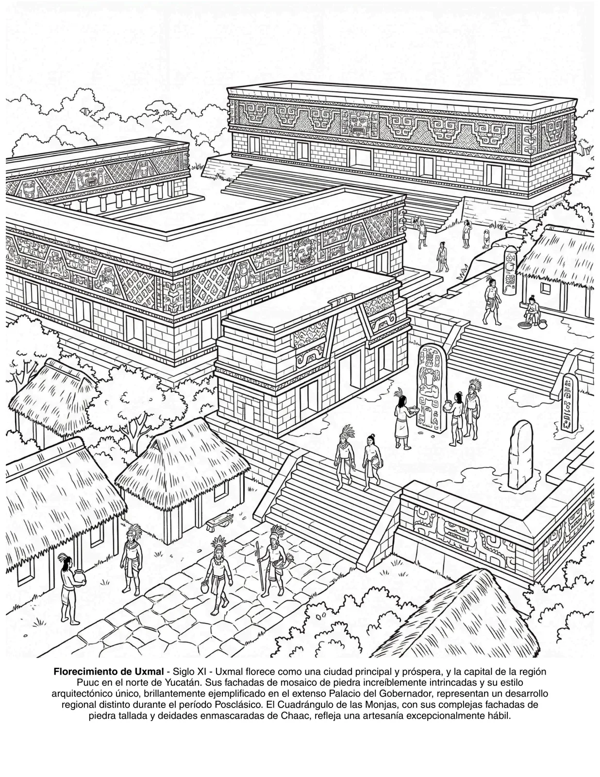 La Civilizacion Maya: el Libro de Colorear