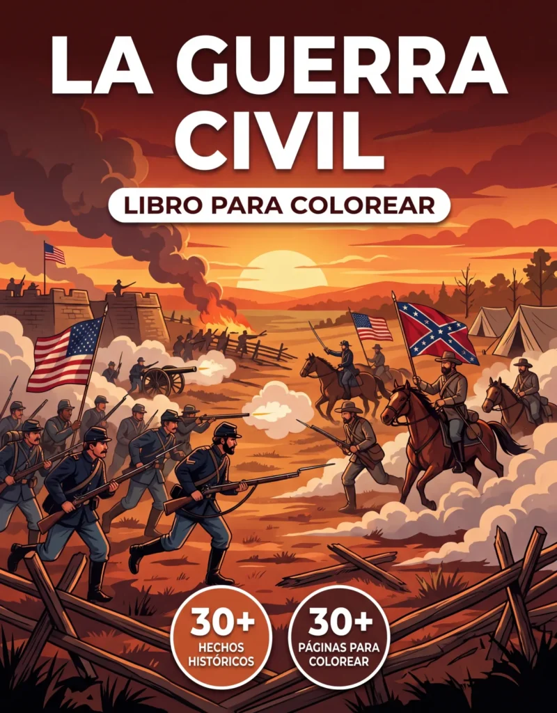 La Guerra de Secesion: el Libro de Colorear