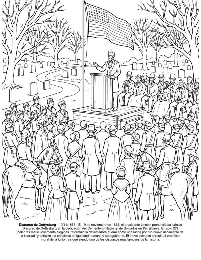 La Guerra de Secesion: el Libro de Colorear coloring page preview