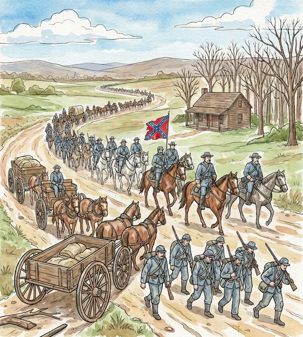 Watercolor Painting — La Guerre de Sécession: le Livre de Coloriage