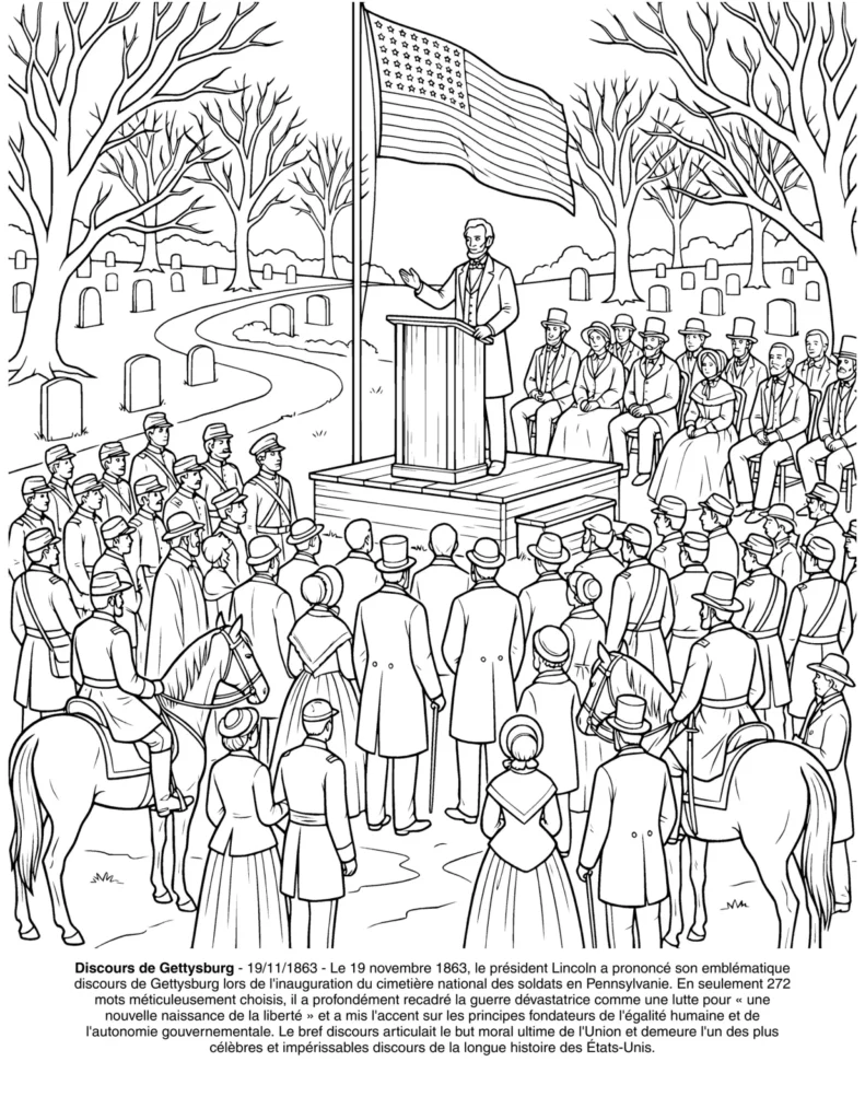 La Guerre de Sécession: le Livre de Coloriage coloring page preview