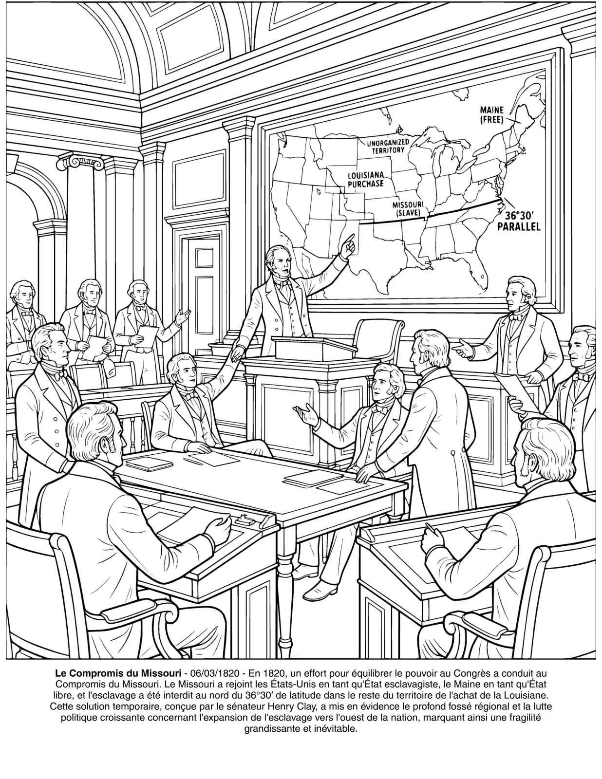 La Guerre de Sécession: le Livre de Coloriage