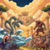 Contraportada del libro de colorear La Mitologia Griega