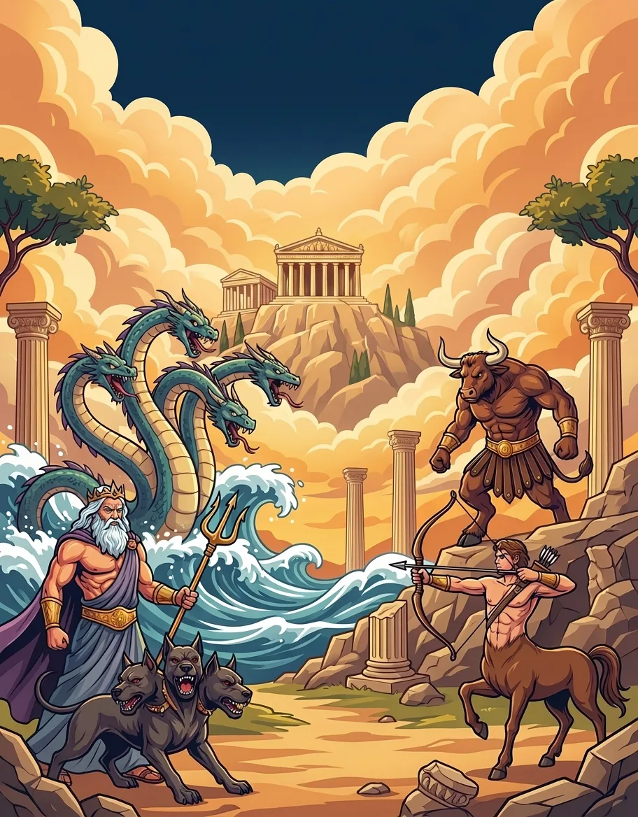 La Mitologia Griega: el Libro de Colorear