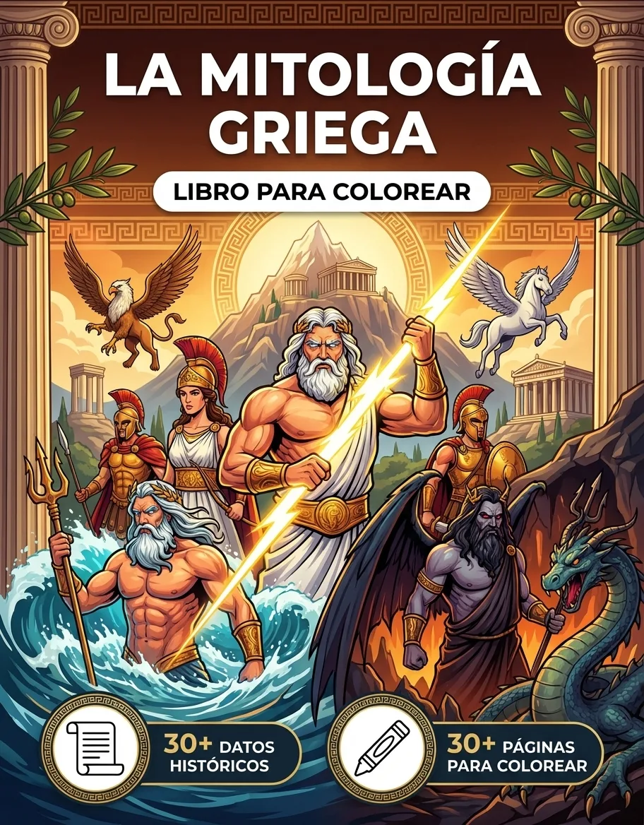 La Mitologia Griega: el Libro de Colorear