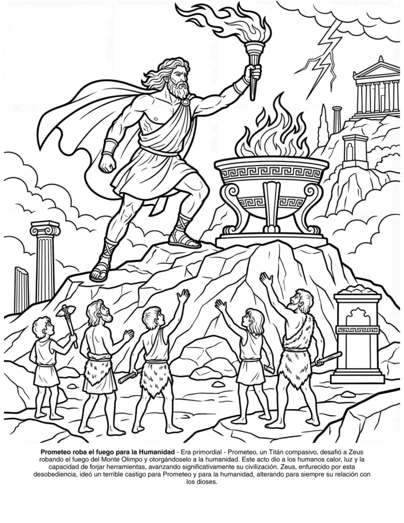 La Mitologia Griega: el Libro de Colorear coloring page preview