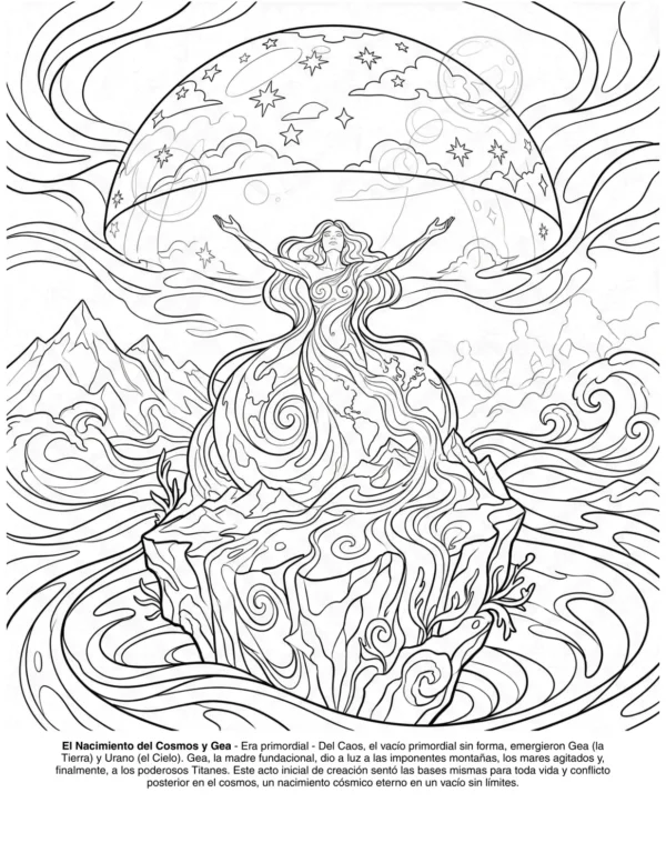 Pagina 5 del libro de colorear La Mitologia Griega