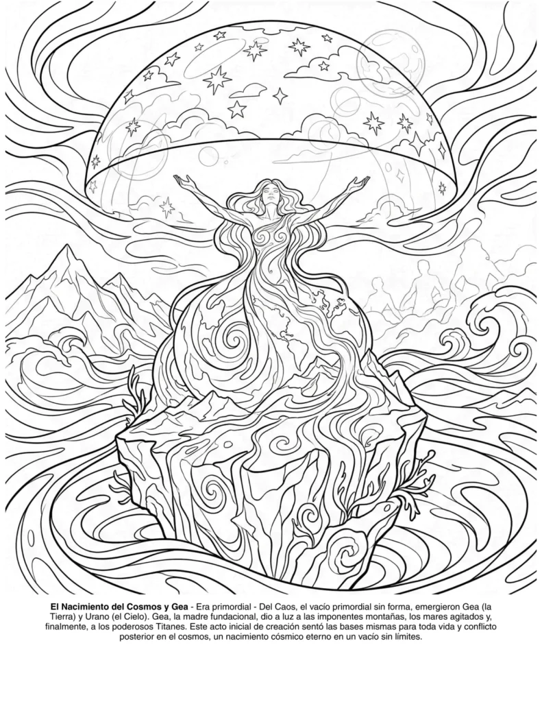 La Mitologia Griega: el Libro de Colorear coloring page preview