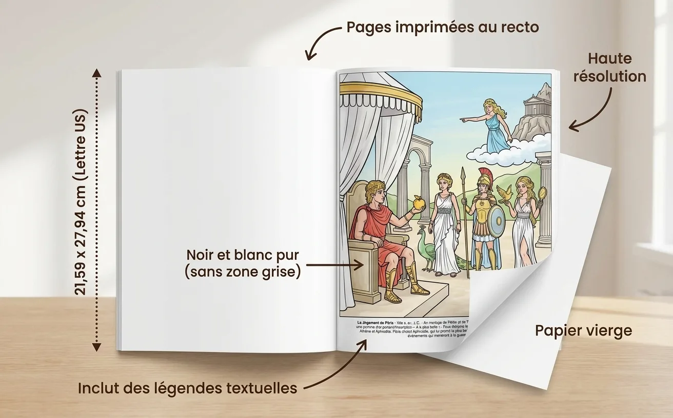 La Mythologie Grecque: le Livre de Coloriage — Livre broché imprimé