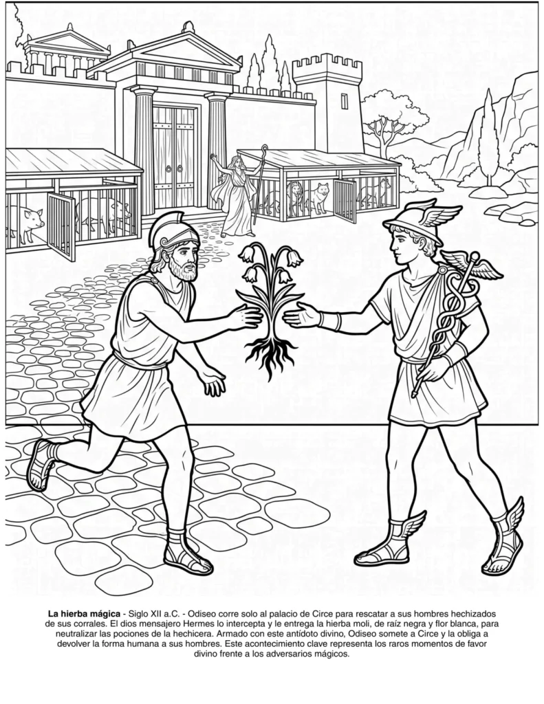 La Odisea: el Libro de Colorear coloring page preview