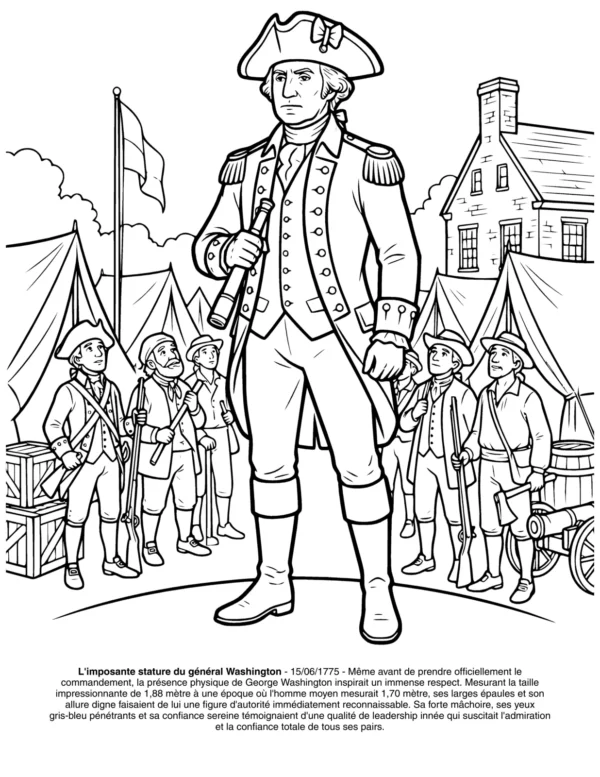 Page 20 du livre de coloriage La Révolution Américaine