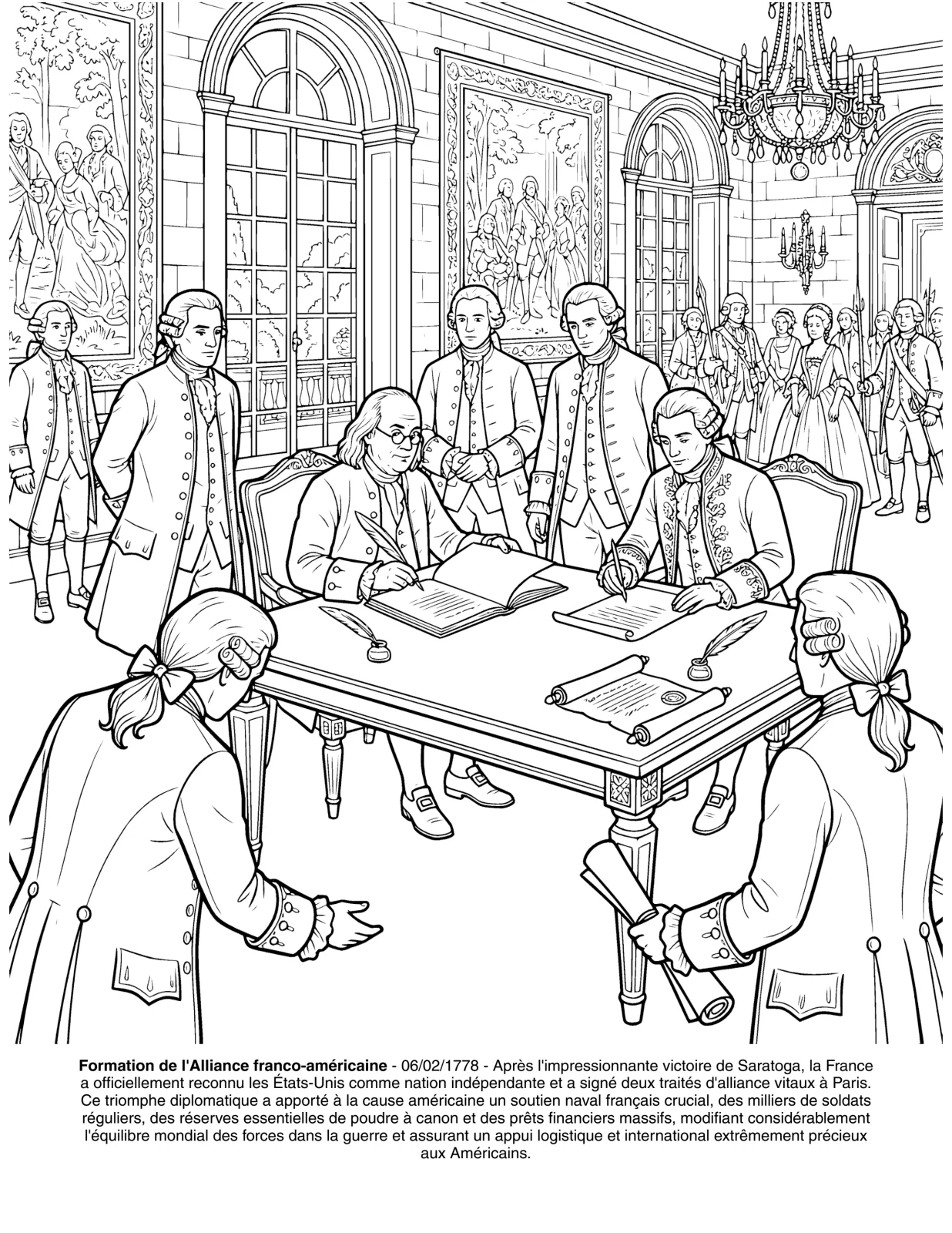 La Révolution Américaine: le Livre de Coloriage