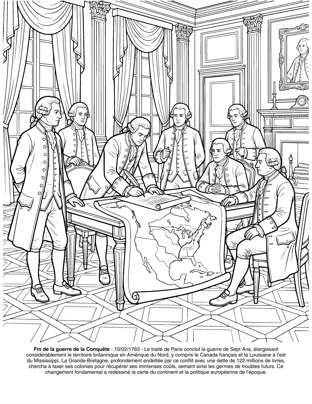 La Révolution Américaine: le Livre de Coloriage