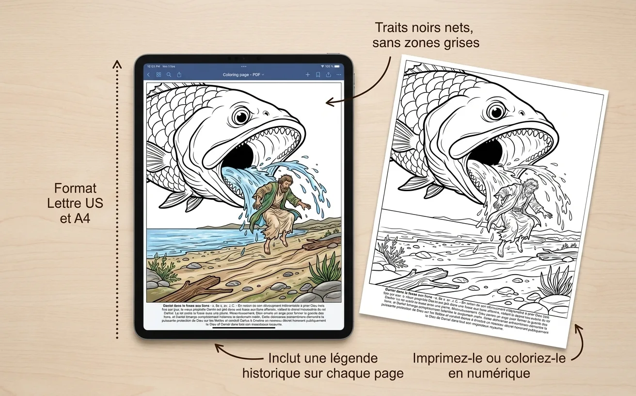 La Sainte Bible: le Livre de Coloriage — PDF numérique