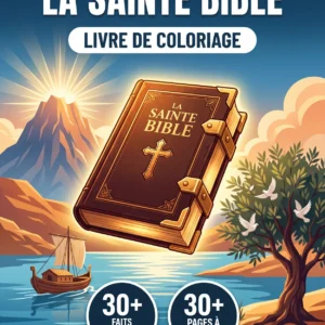 Couverture du livre de coloriage La Sainte Bible