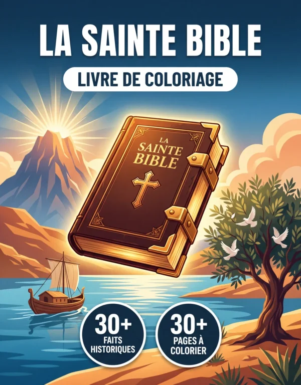Couverture du livre de coloriage La Sainte Bible