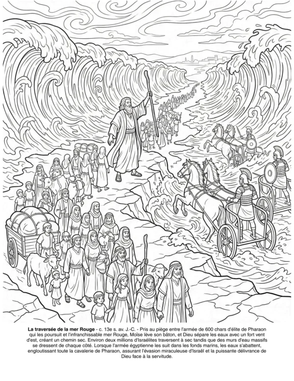 Page 20 du livre de coloriage La Sainte Bible