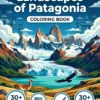 Landscapes of Patagonia coloring book front cover