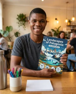 Printed Book, Landscapes of Patagonia: the Coloring Book