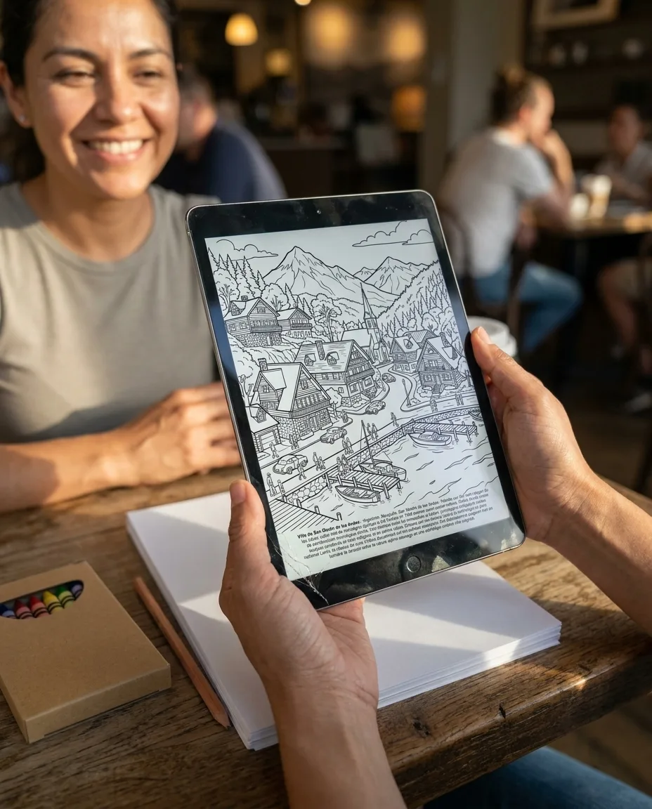Landscapes of Patagonia: the Coloring Book
