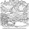 Page 5 of the Landscapes of Patagonia coloring book
