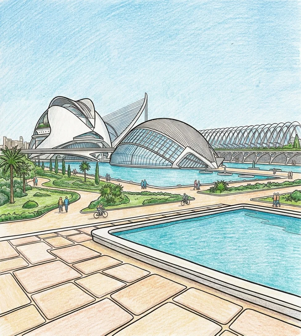 Pencils Colored — Landscapes of Spain: the Coloring Book