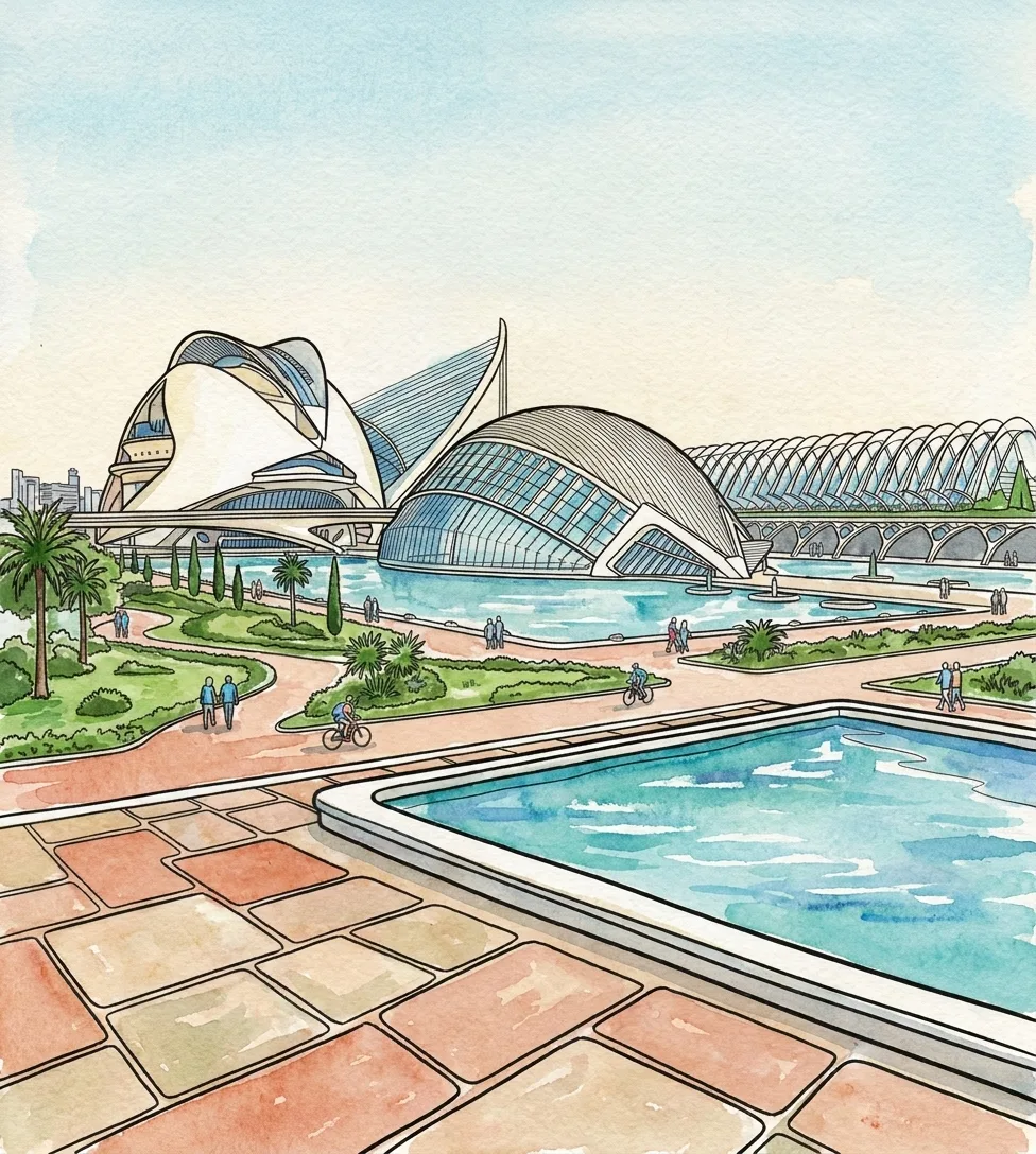 Watercolor Painting — Landscapes of Spain: the Coloring Book