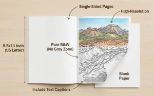 Printed Book — Landscapes of Spain: the Coloring Book