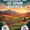 Landscapes of Spain — front cover (en) Landscapes of Spain coloring book front cover
