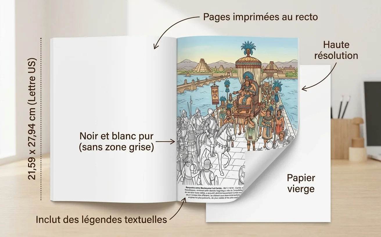 Les Aztèques: le Livre de Coloriage — Livre broché imprimé