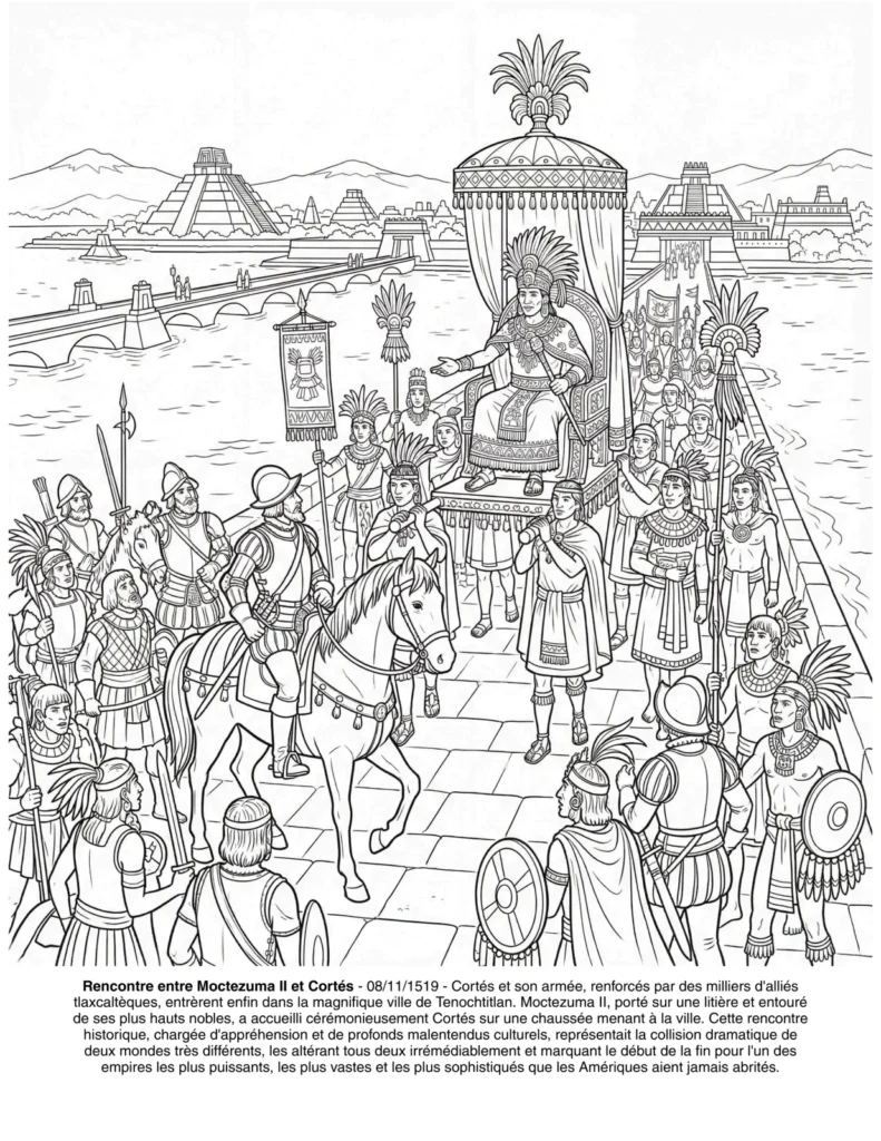 Les Aztèques: le Livre de Coloriage coloring page preview