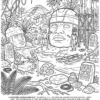 Page 5 du livre de coloriage Les Aztèques