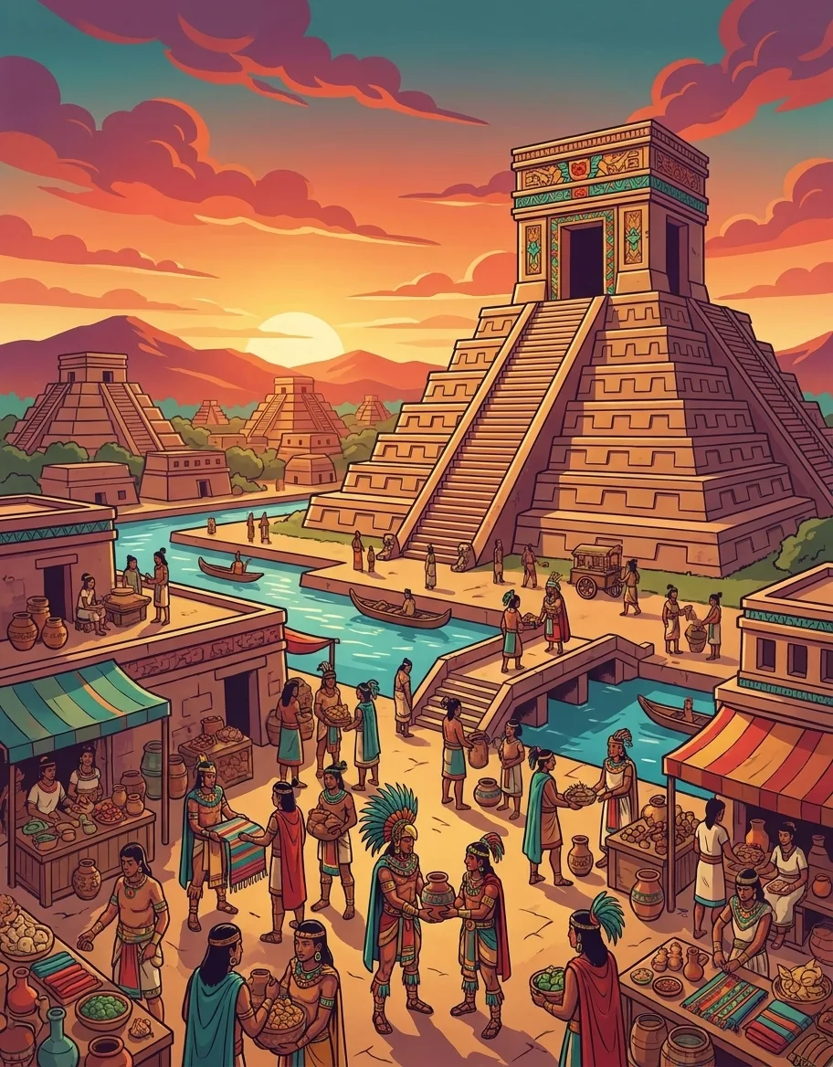 Los Aztecas: el Libro de Colorear