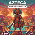 Portada del libro de colorear Los Aztecas