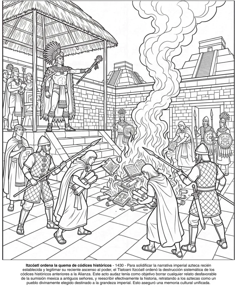 Los Aztecas: el Libro de Colorear coloring page preview